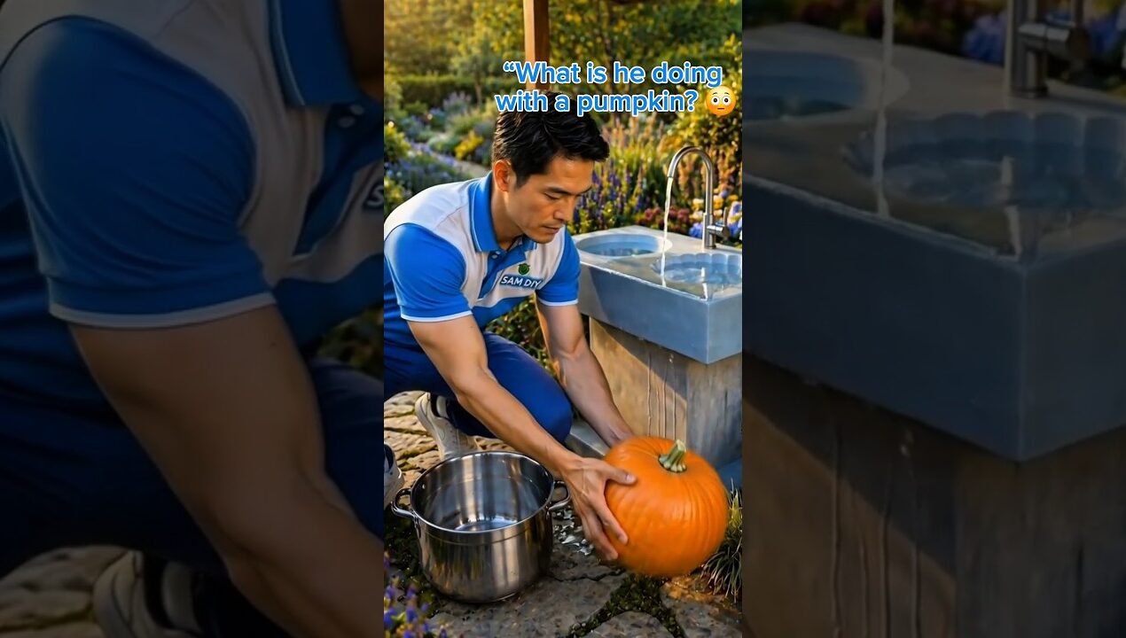 I Used a Pumpkin to Make This Sink… Unbelievable Result! #diy #ideas