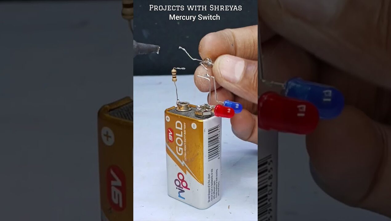 DIY 🔌 Level Finder with Mercury Switch ⚡ #schoolproject #ideas #hacks #simple #experiment #diy