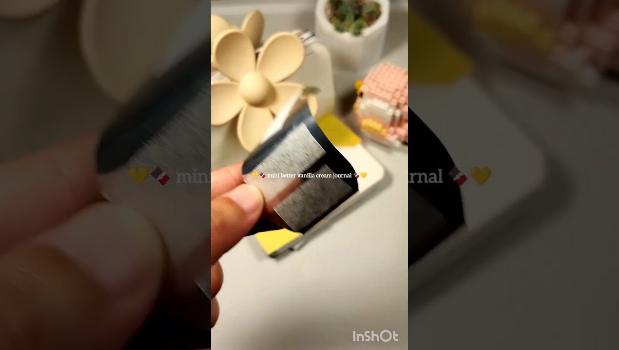 mini better vanilla cream 🍫💛 #art #diy #craft #asmr #journal