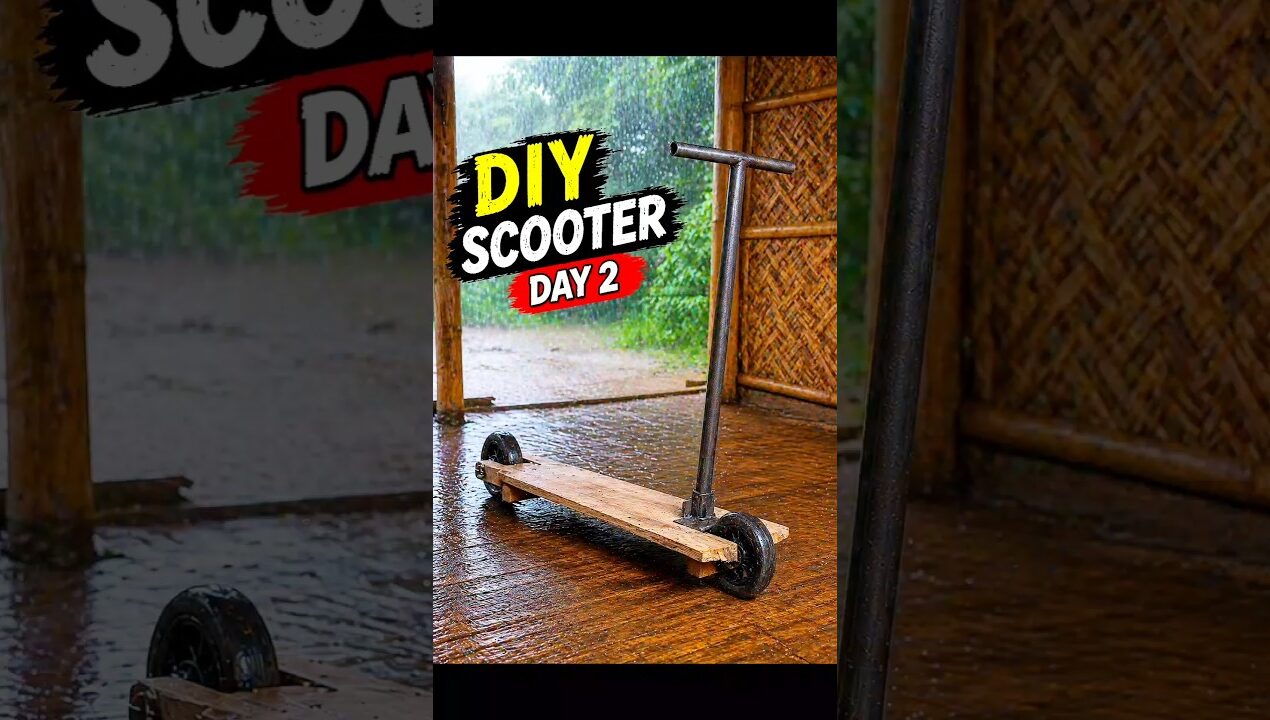 DIY Scooter Almost Ready 😳🔥 | Day 2 #minivlog #villagelife #trending #viral #shortvideo