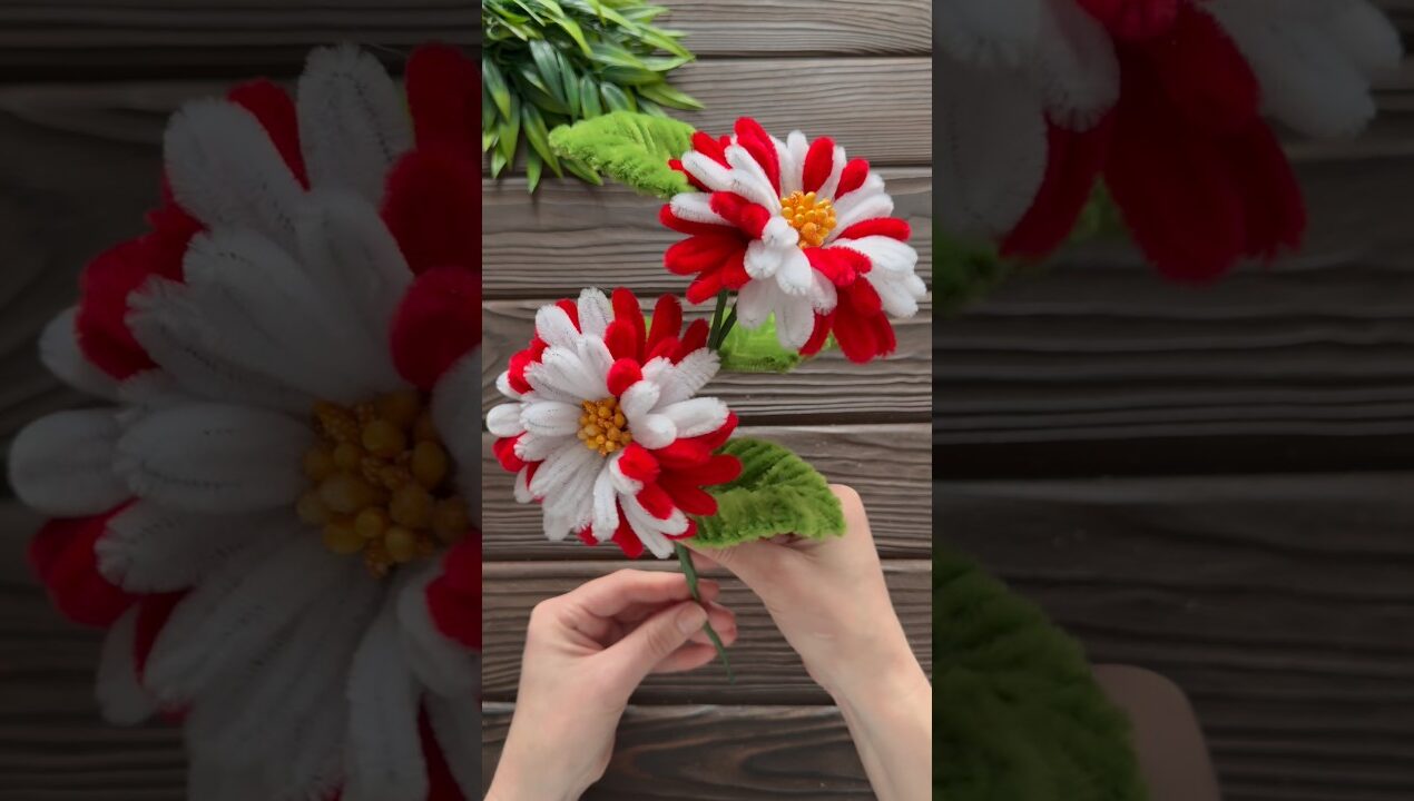 Wow! Easy Craft Ideas! How to Make Flower from Chenille Wire DIY Pipe Cleaner Flowers