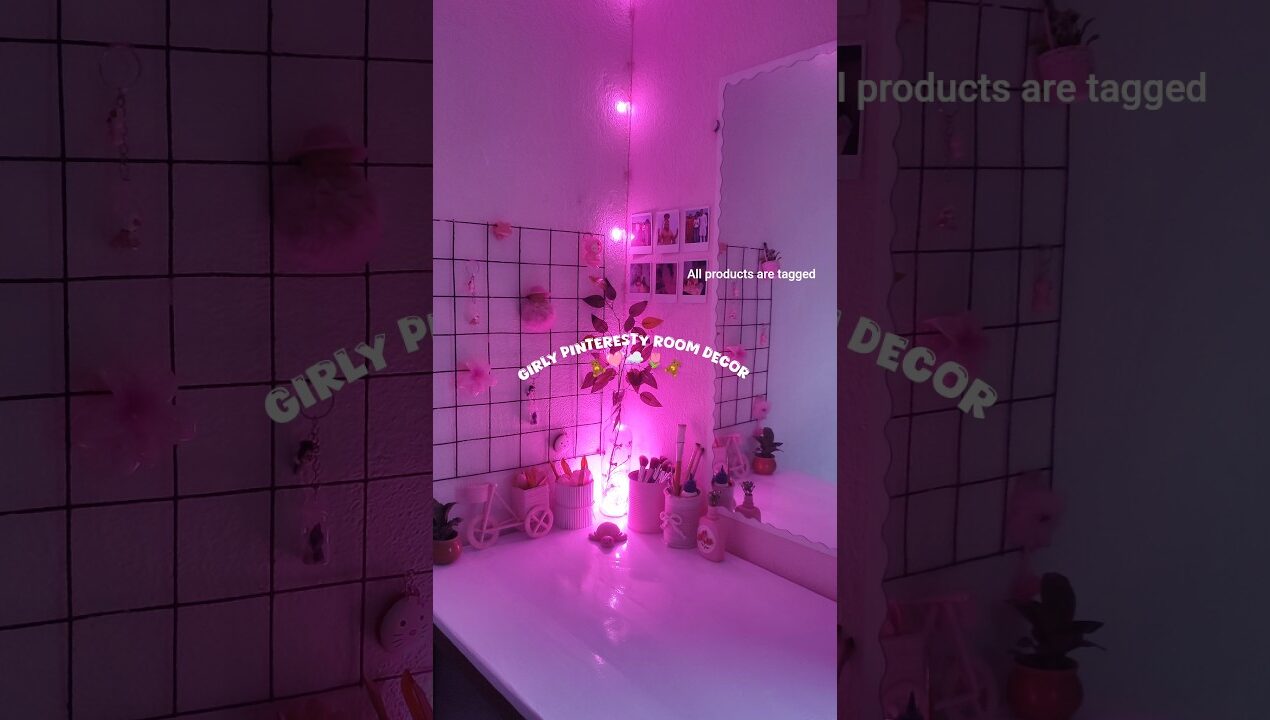 Diy Aesthetic Room Decor 🌷study table #shorts #viral #trending #craft #aesthetic #decor #art #diy