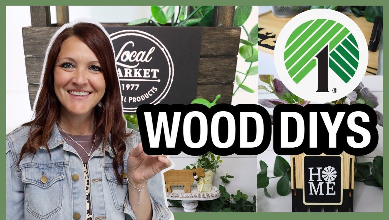 🤯 You won’t believe what I made using WOOD ITEM from Dollar Tree | Dollar Tree DIY decor!