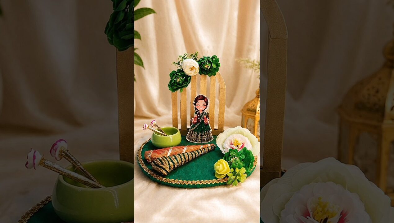 Mehndi platters making /wadding decor ideas #diy #youtube #shorts