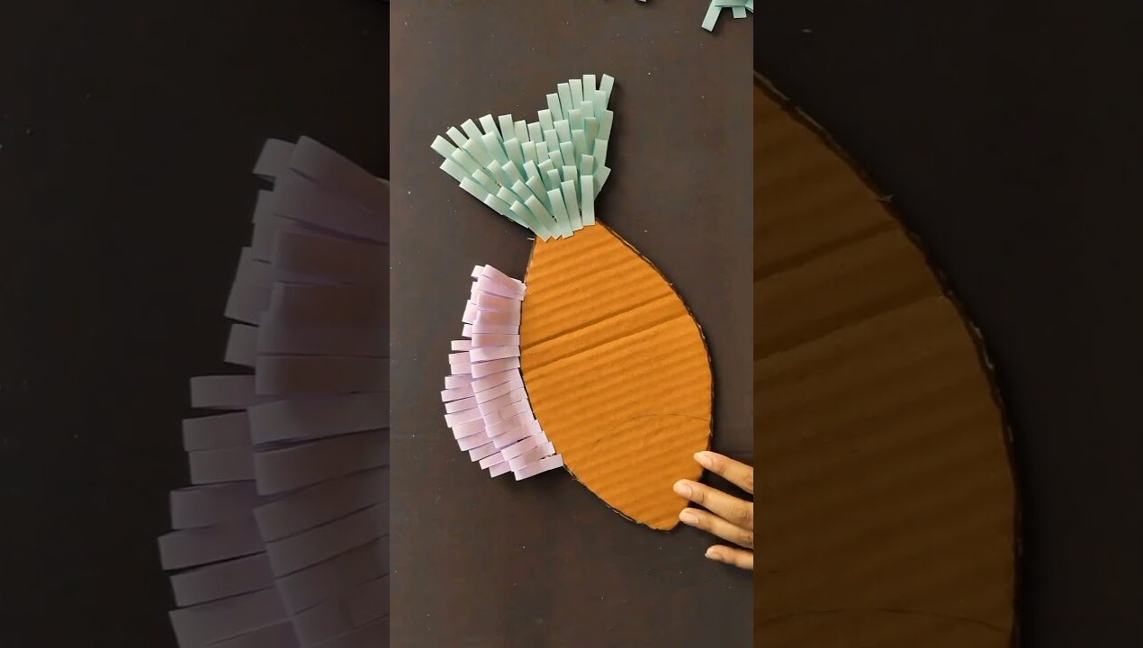 “Creative Handmade Rainbow Fish Craft Using Paper | Unique Wall Decor Idea”