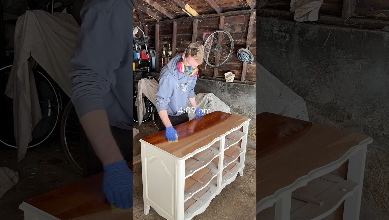 Saving this dresser from the landfill! #thrifting #sidehustle #diy