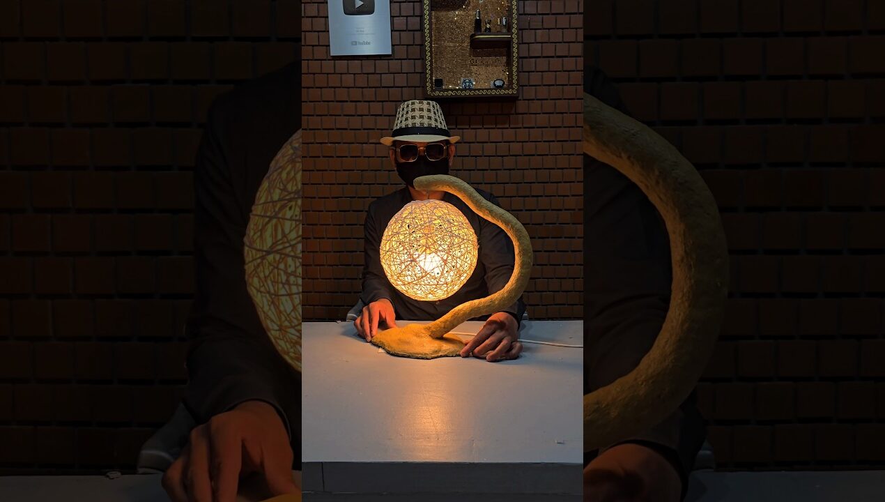 DIY Bedroom Lamp ✨ || #shorts #lamp #youtubeshorts