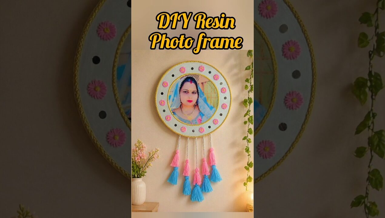 DIY Resin Photo Frame #diy #photoframe #resinart #resin #giftideas #shorts
