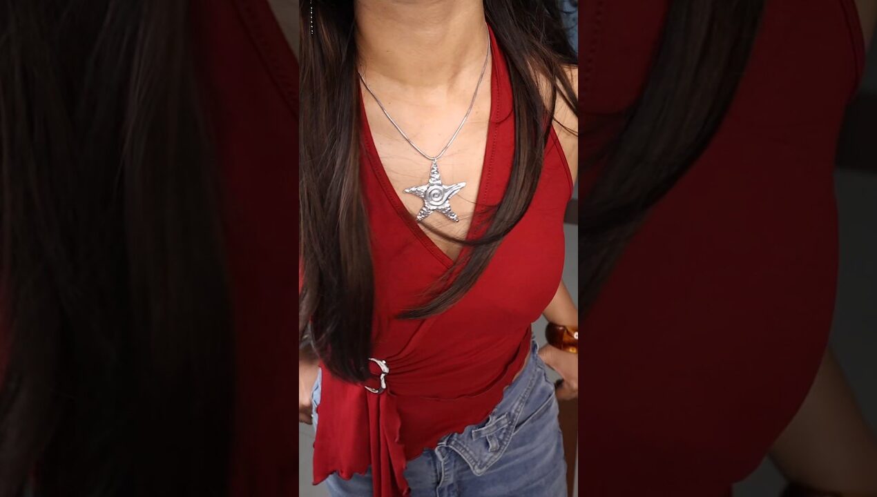 Trash ➡️ Trendy y2k Necklace 🌟🪩 #diy #viral