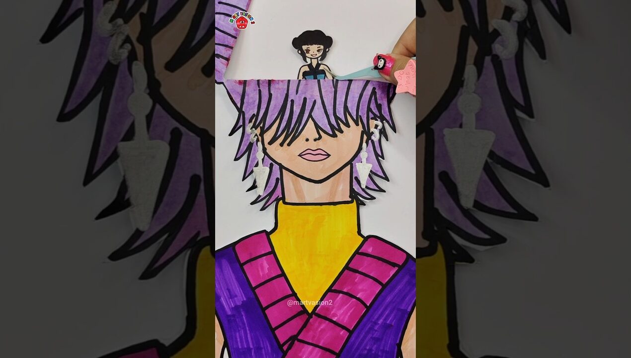 K-pop Demon Hunters GOLDEN PaperDoll DIY✨#kpopdemonhunters#rumi #diy #papercraft#satisfying#gift#toy