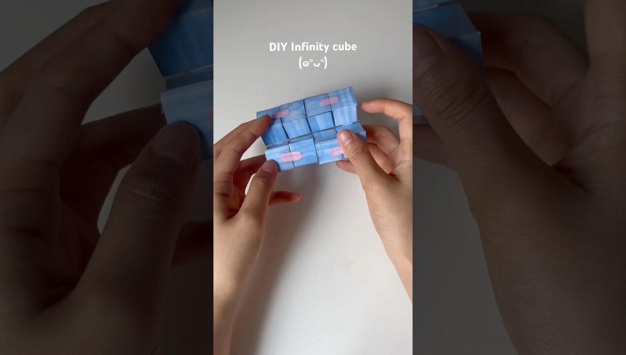 DIY infinity cube!!♾️🧊!! #craftideas #diy #diyideas #craft #fidgettoys