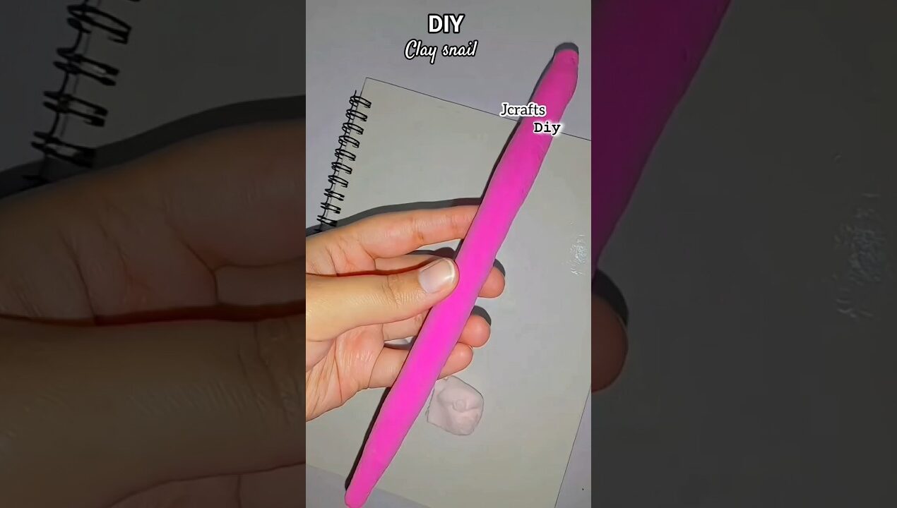 Diy Clay snail #shorts #clayart #diy #handmade #ideas #viral #clayideas #subscribe @JCrafts-diy
