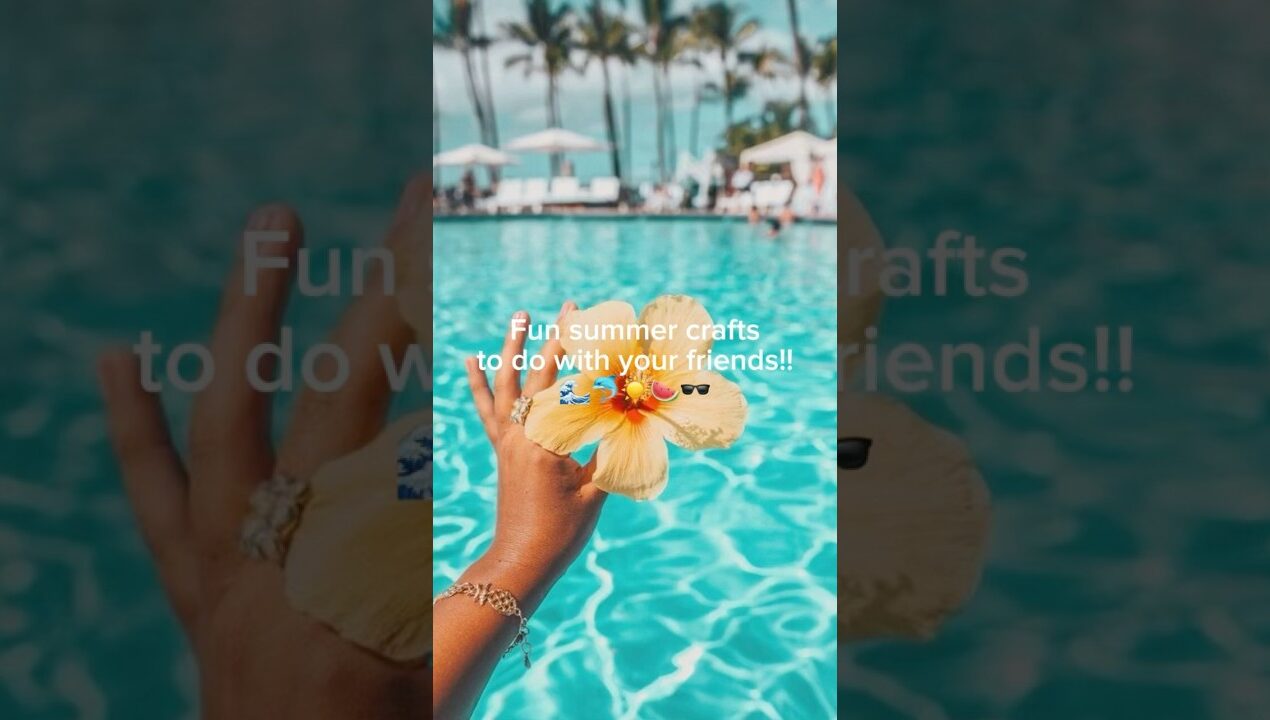 Fun crafts to do with friends this summer!! ☀️🍉🌊 #Summer #crafts #diy #friends #fyp