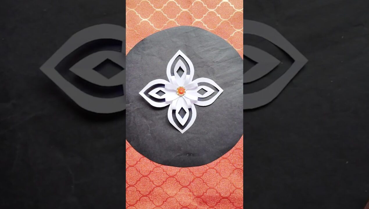 Easy paper Flower | Paper Flower making Ideas | Diy Flower Craft #shorts #diy #flowers #craft