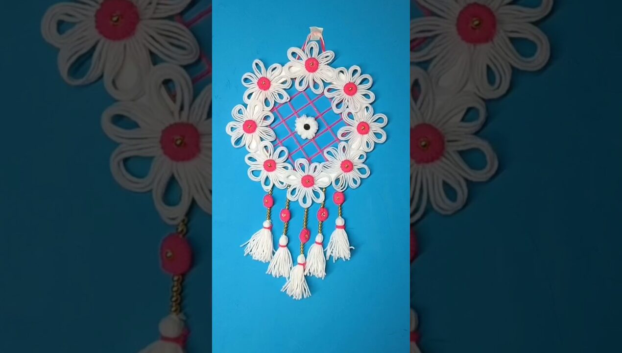 Unique Wall Hanging decor ideas ✨ #diy #ytshorts #craft #wallhanging #decor
