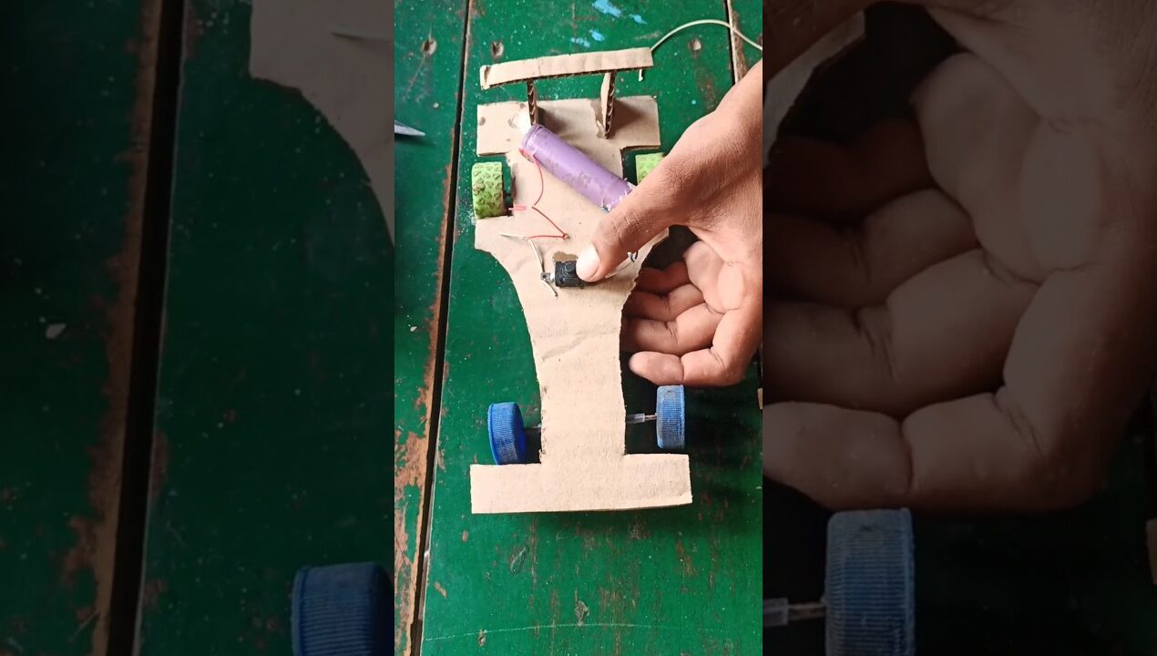Homemade remote control car/rc car  at home #ideas #toys #diy