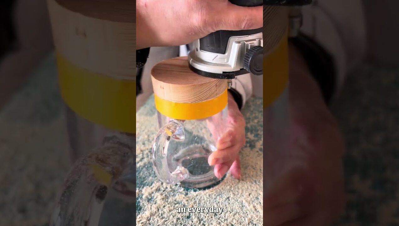 Perfect Handcrafted Solid Wood Cup Lid #woodworking #tools #skills #shorts #diy #ideas #satisfying