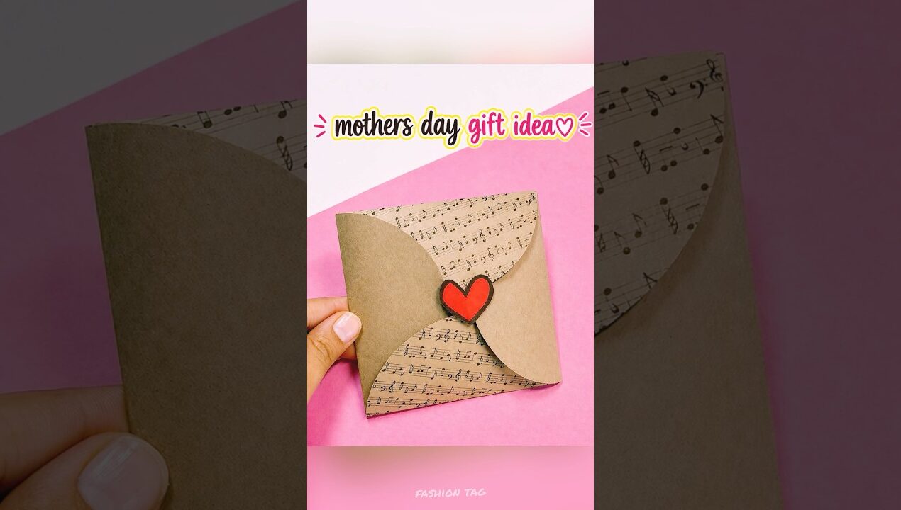 DIY Unique gift card for Mother's Day ❤️ #diy #craft #papercraft #shorts