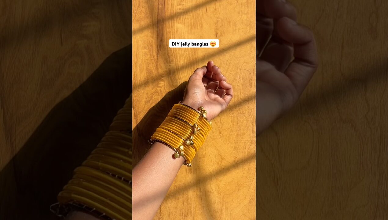 Jelly bangles diy😍 | Old bangles se trendy makeover ✨ @i.moniii #diy #handmade #shorts #craft #art