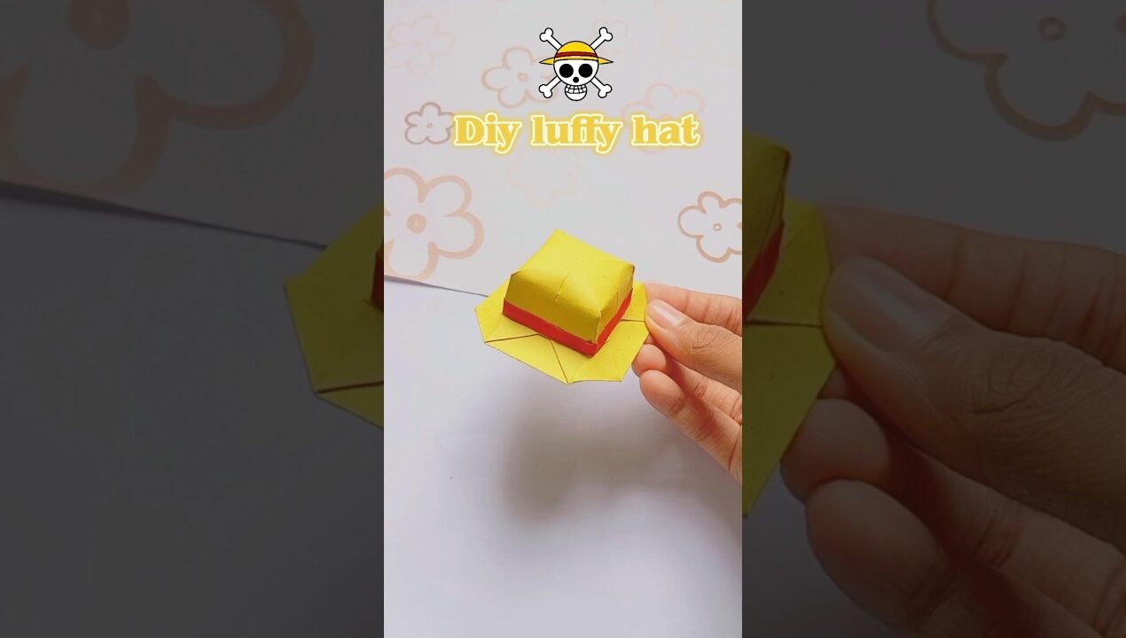 Diy luffy hat with paper #diy #craft