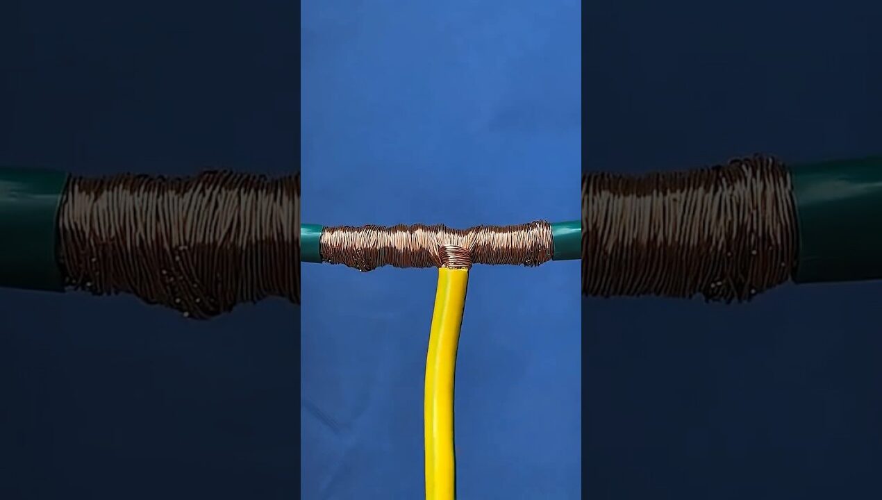 Easy Wire Connection Trick You Should Know”#diy #industrialelectrician #reels #ideas #copper #viral