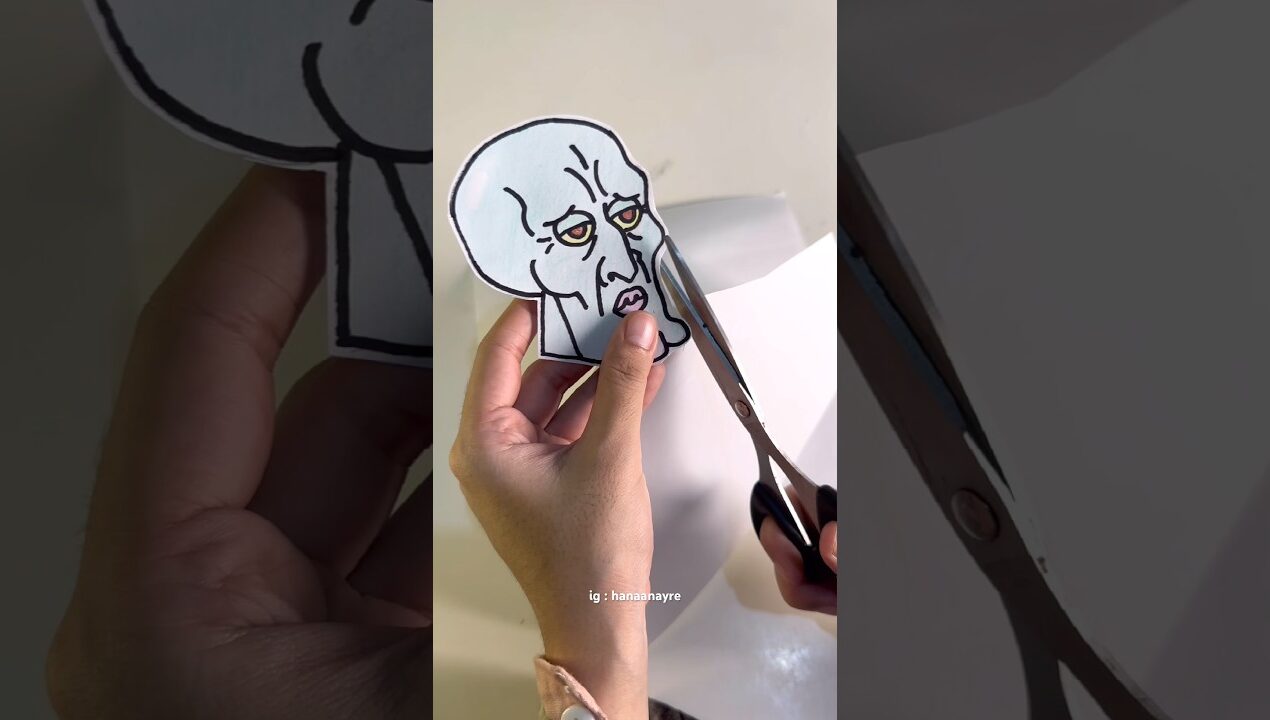 Suka banget dehh 🥰 #squidward #diy #sablon #experiment