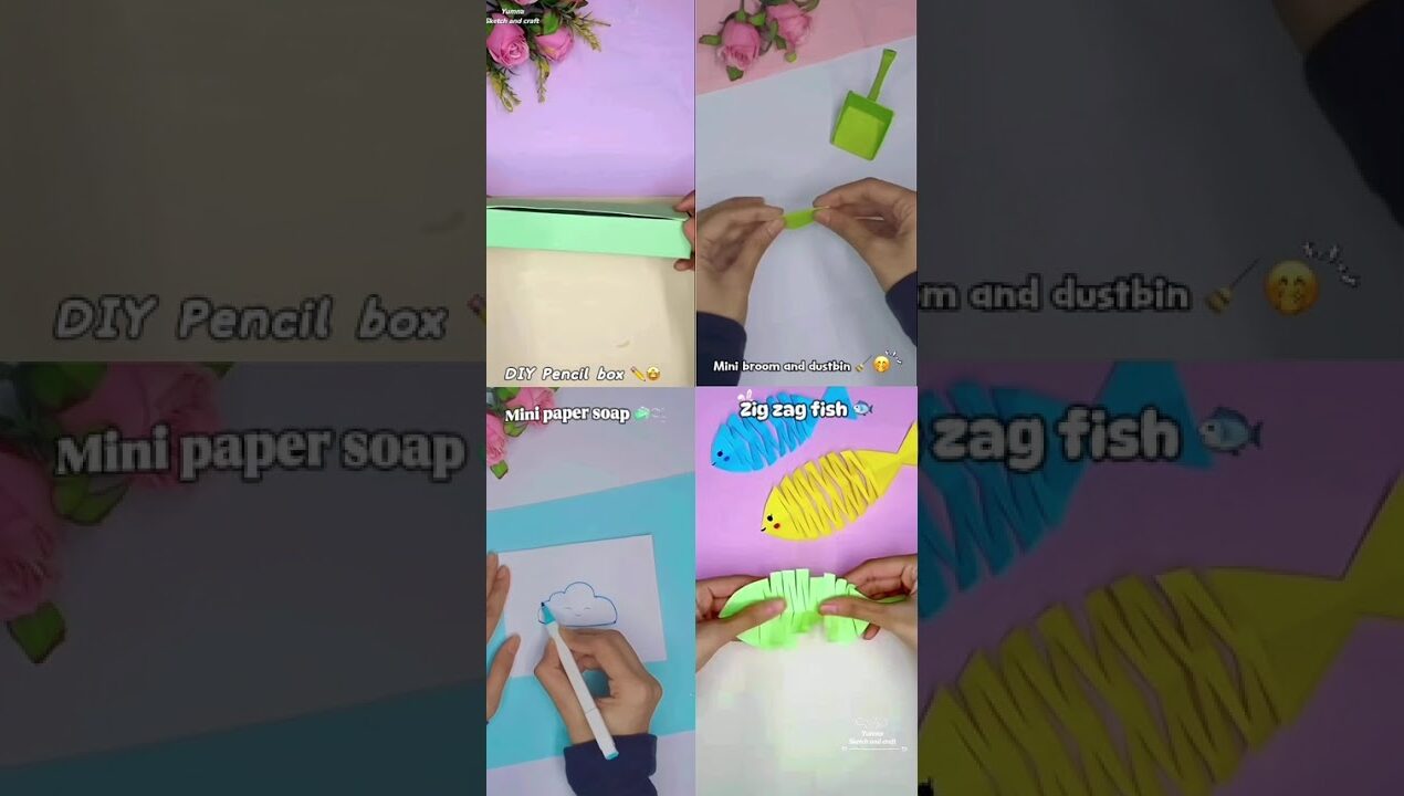Which one idea do you like ? #diy #paper #craft #shorts #ytshorts