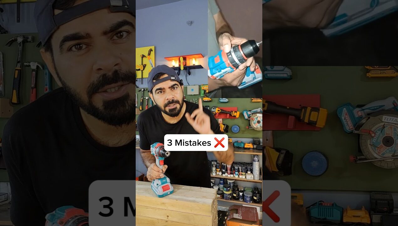 3 common drill mistakes #tooltips #diy #tips