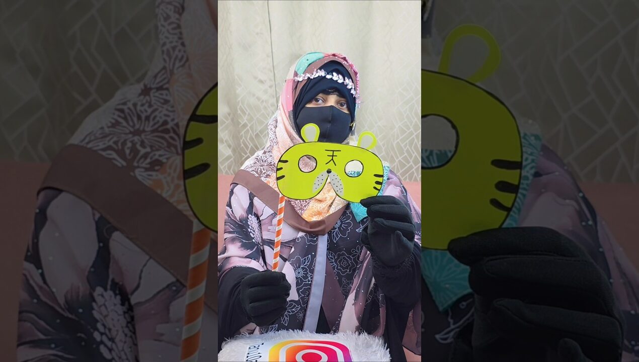 Paper Eye Mask Craft idea/ Paper lion eye Mask Diy #ytshorts #shorts #support #craft #youtubepartner