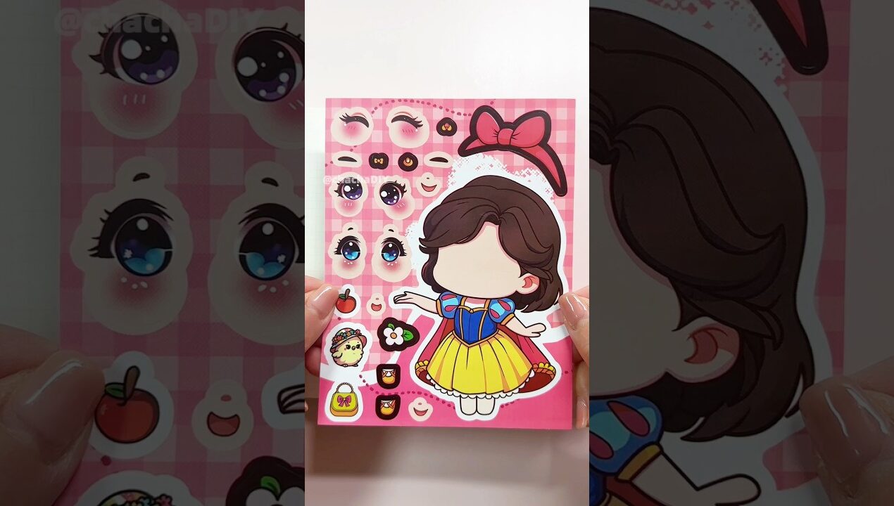 Fairy Tale Princess Puzzle Stickers #DIY #art #Handmade #paperdiy