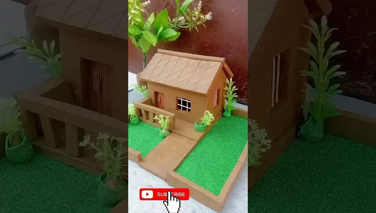 diy miniature clay house || destroying a beautiful miniature clay house ||#house #shorts