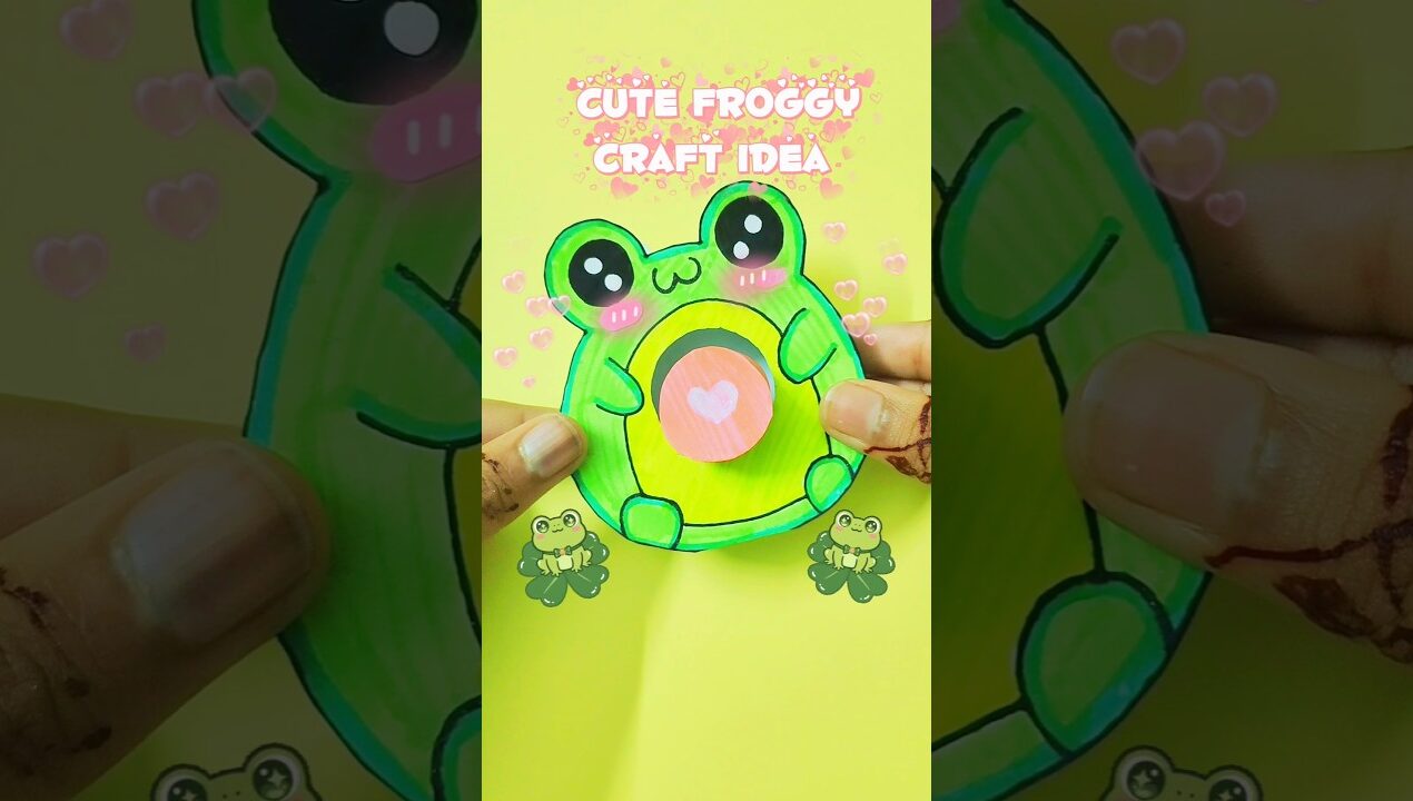 Cute Paper Craft Idea 💕 #shorts #papertoy #artandcraft #craft #cutecraft #diy #drawing #craftideas