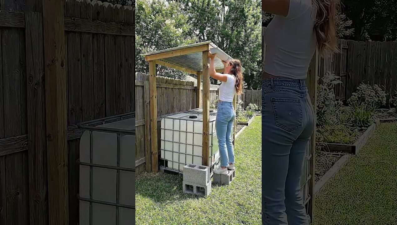 Stop Wasting Rainwater! 🌧️ $50 IBC Tank Setup That Saves You Money 💰 (USA DIY Garden)