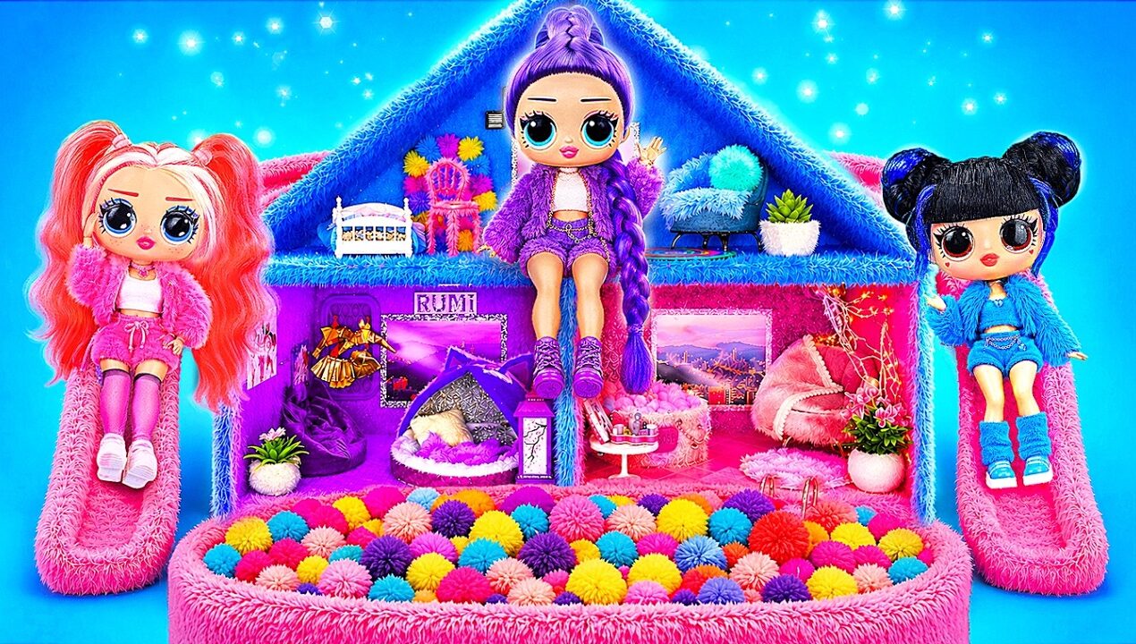 Creating 3 Fluffy K-Pop Demon Hunters Rooms! DIY Ideas for Dolls