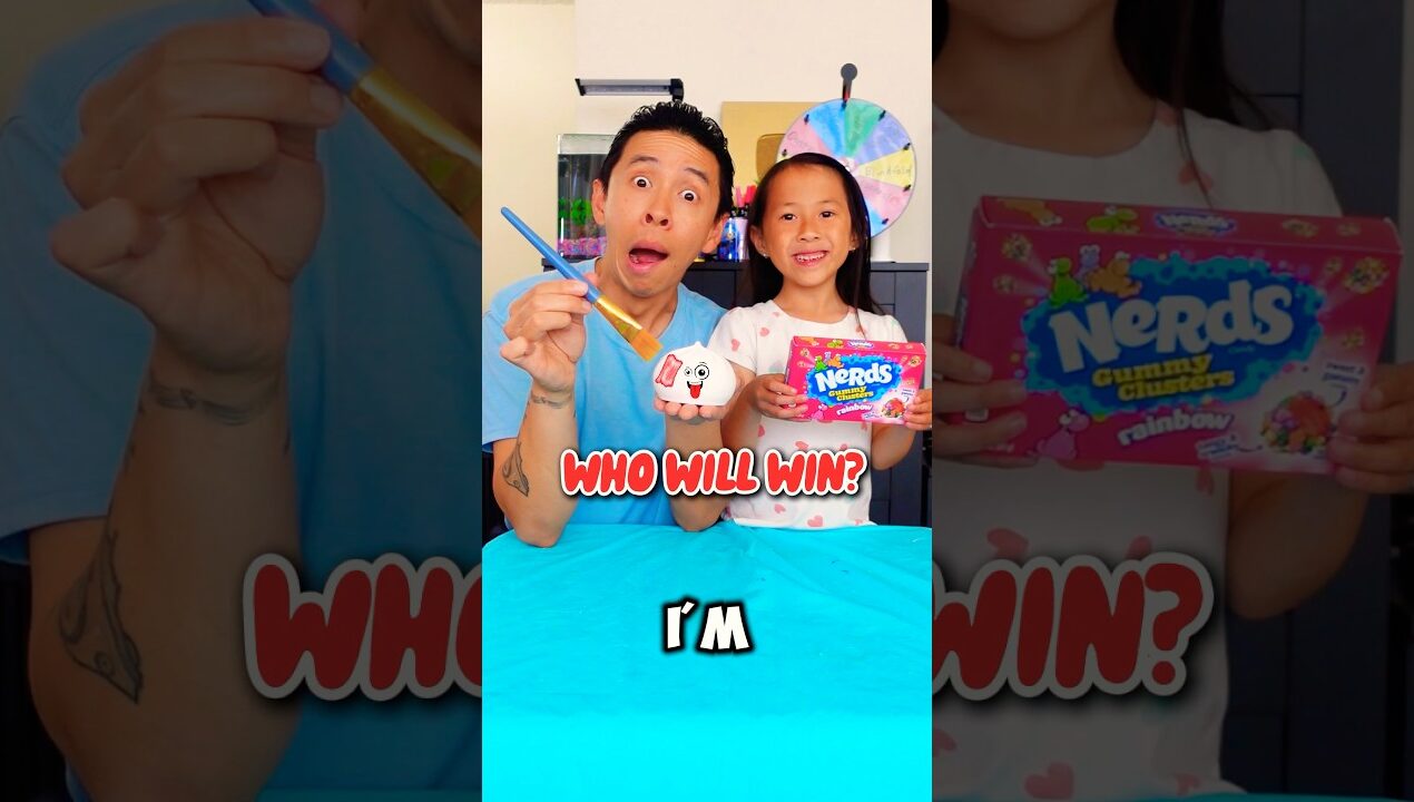 DIY Glitter Dumpling Art Challenge! Who Will Win? #shorts #artchallenges