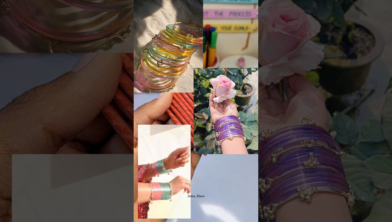 DIY Trending Jelly Bangles ✨😍 #creative #diy #craftyhome #bangles #craft #trending #shortvideo