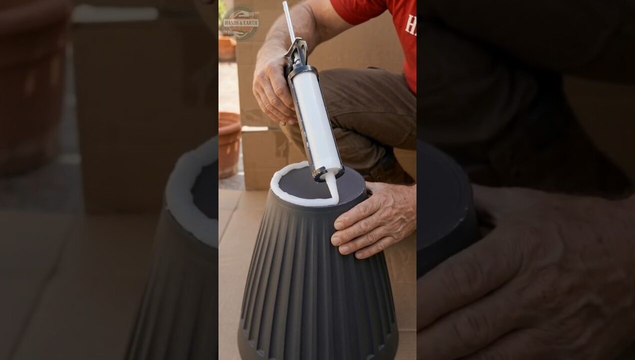 DIY Luxury Fountain from Plastic Pots ⛲ Step-by-Step Garden Water Feature #garden