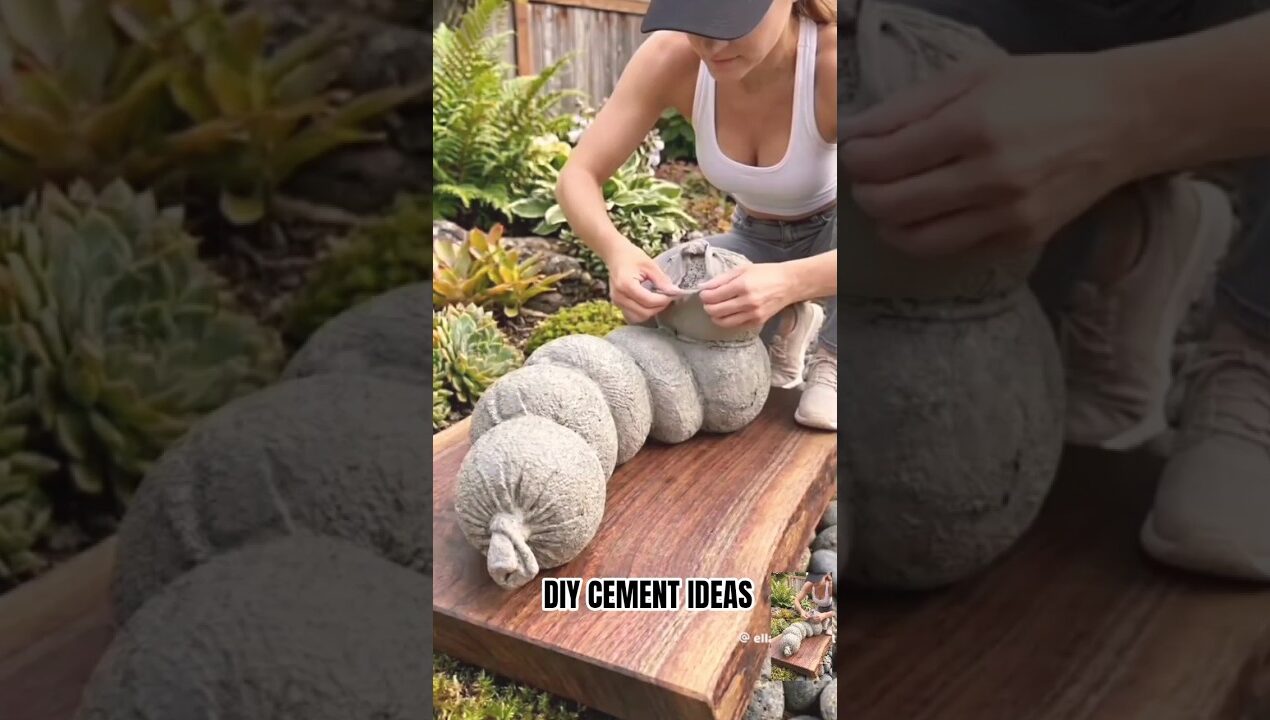DIY CEMENT  🐛 IDEAS #diy #cement #garden