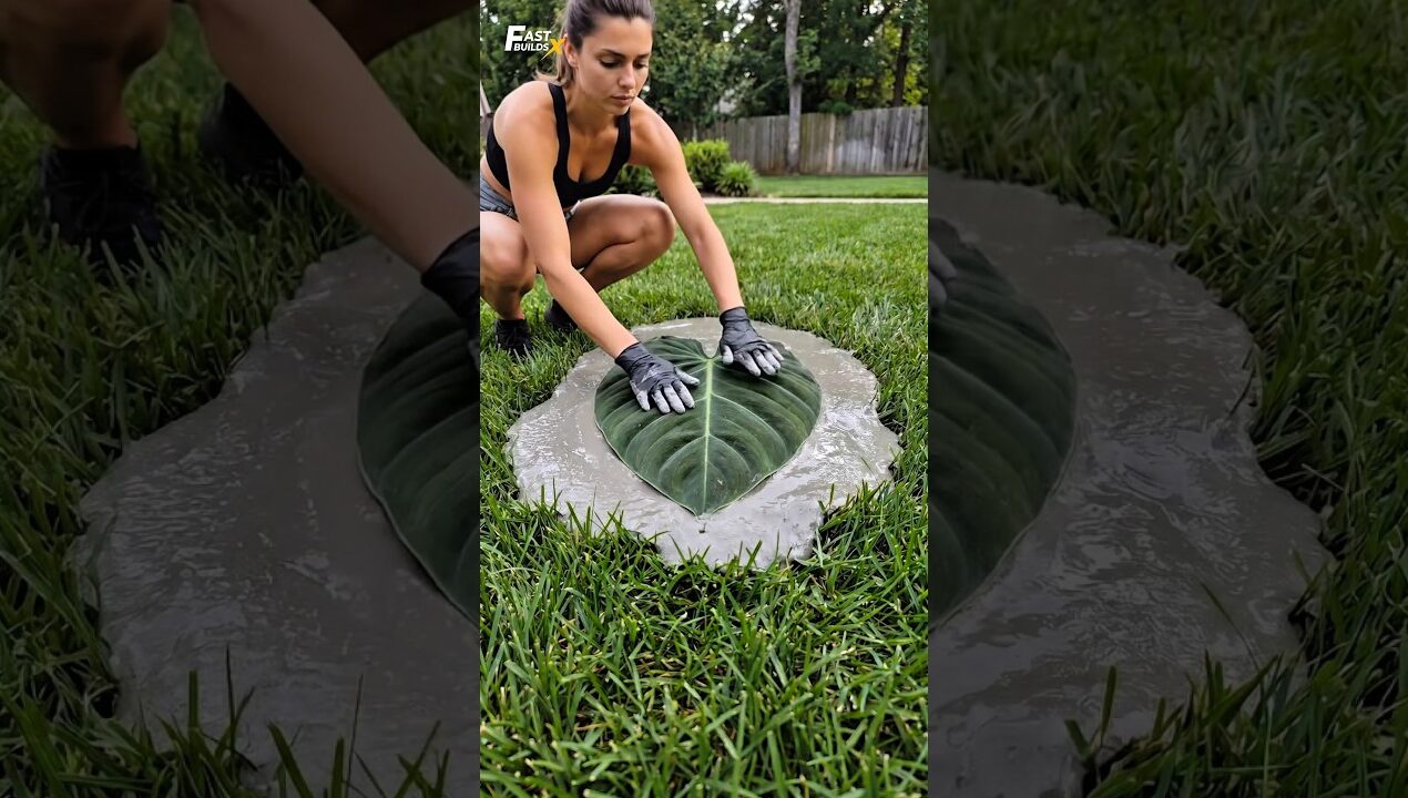 Giant Cement Leaves, Stunning Results