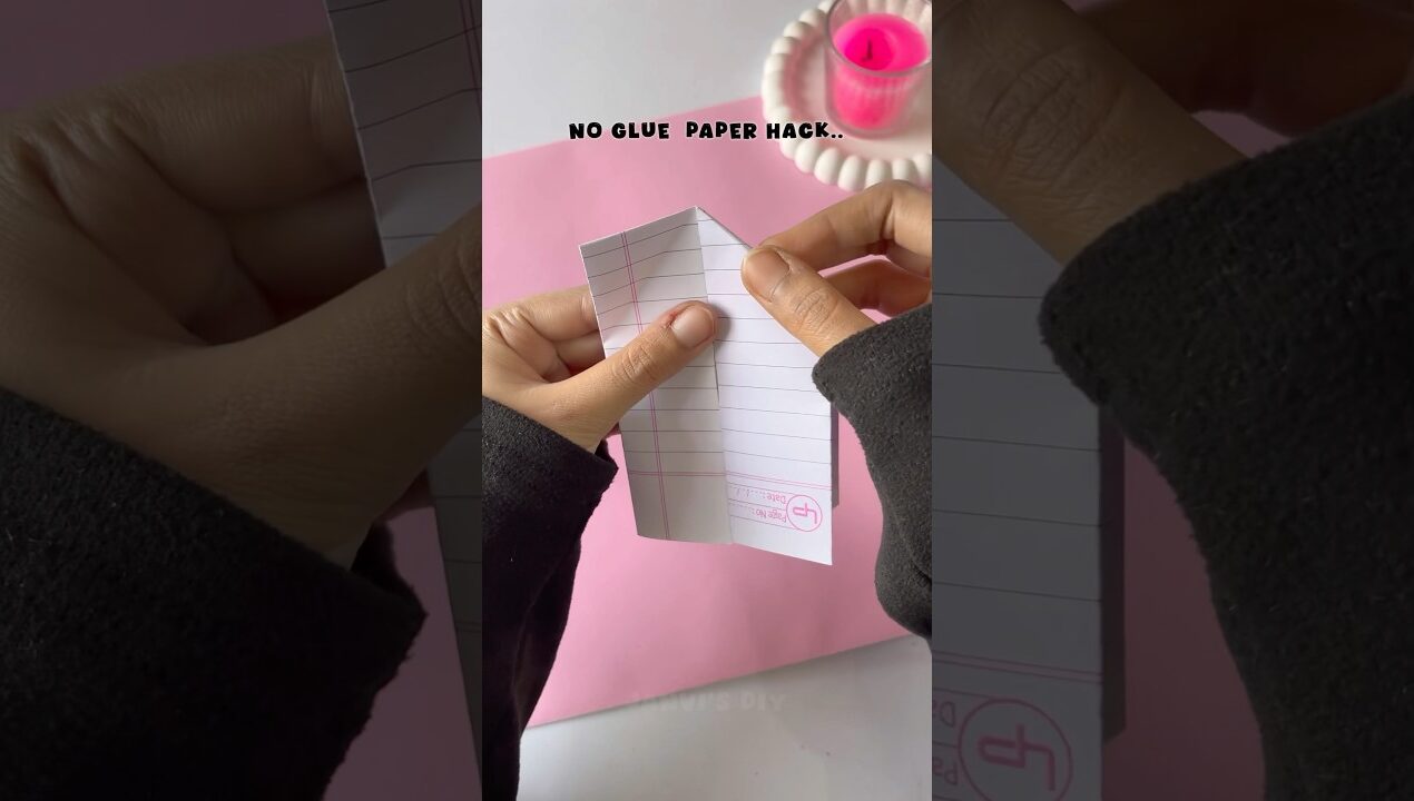 No Tools needed ❌ Try this mini paper trash bag made from paper scraps