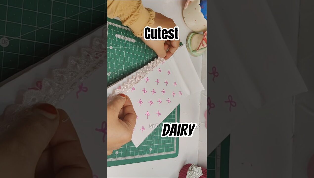DIY Cutest Diary from Waste ✨💖 #diy #craft #shorts #schoolsupplies