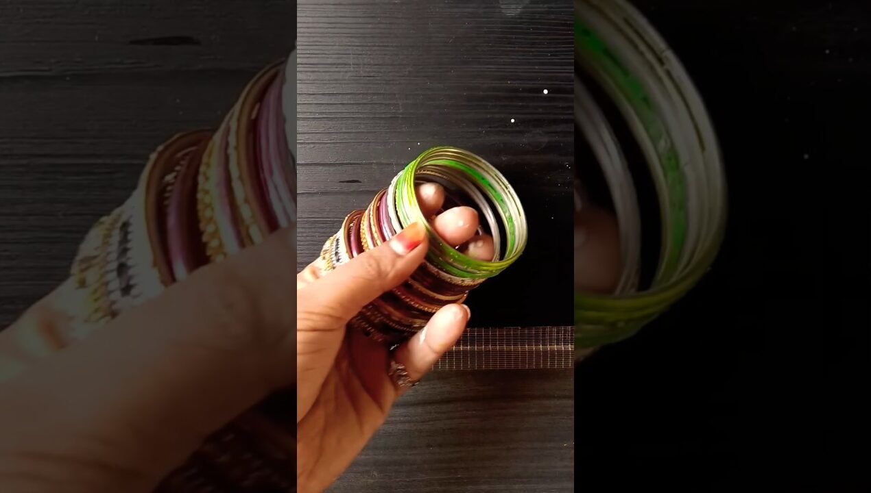Reuse old bangle#new ideas #diy  bestoutofwaste#old bangle