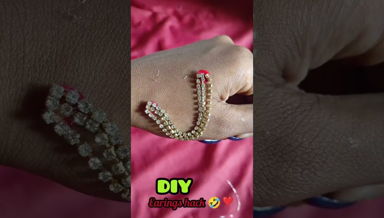 DIY earings hack ❤️ #diycrafts #diyideas #supportme