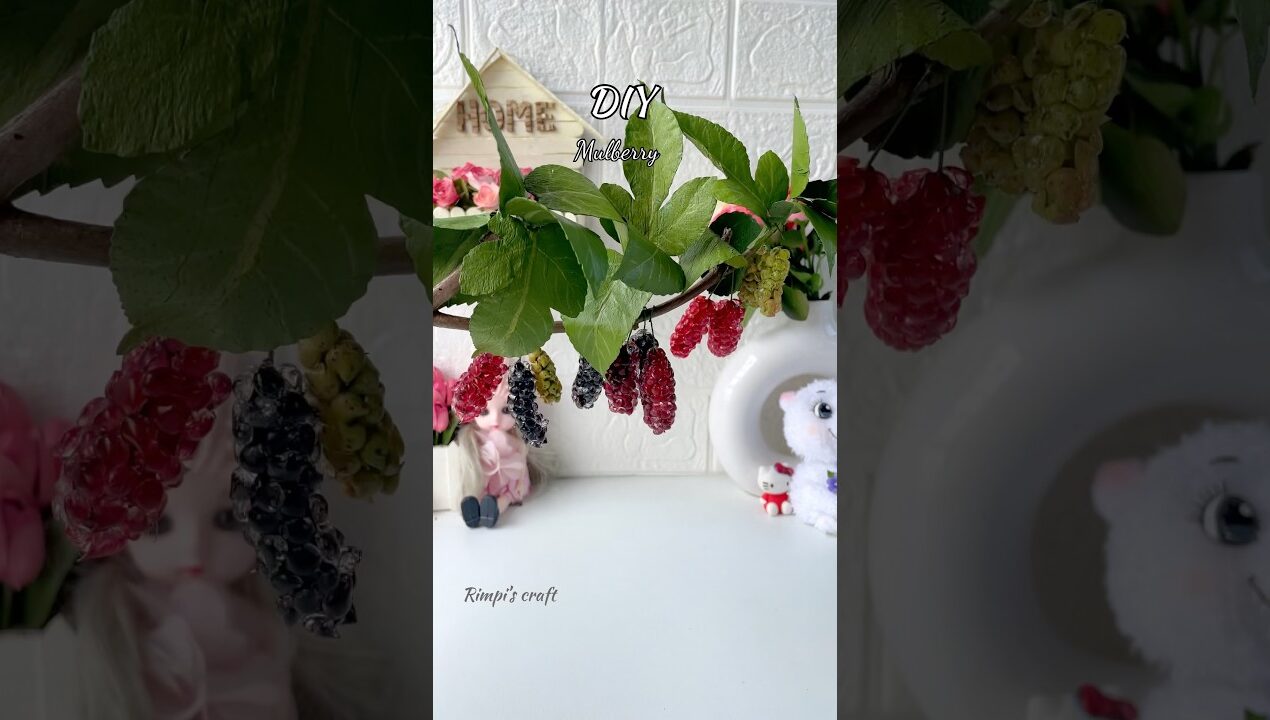 DIY  Glue  Mulberry #sorts #viralshort #viralvideo #diy #craft #handmade #artificial #mulberry #art