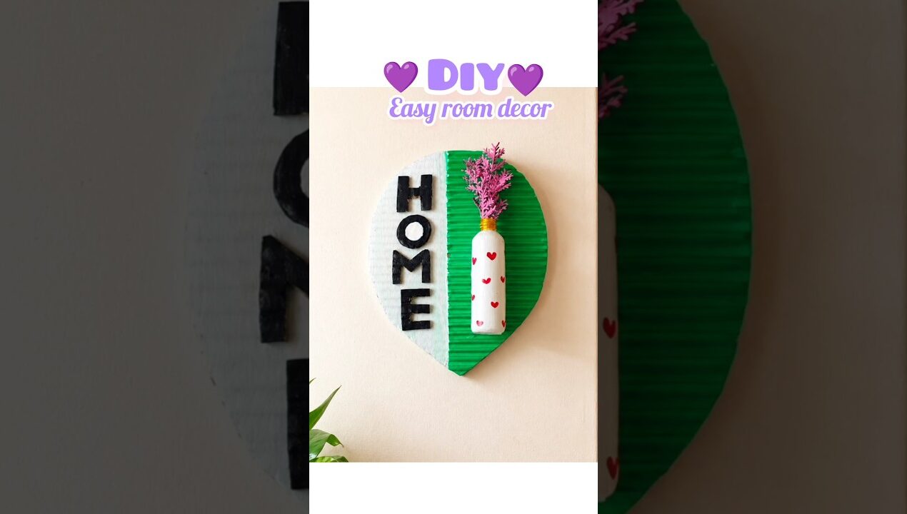 DIY cardboard easy room decor amazing craft idea useful ☺️😺