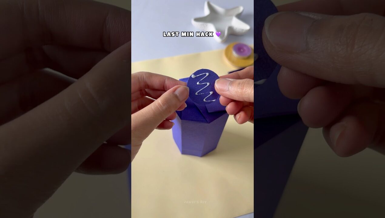 DIY gift box using single paper perfect for gifting idea 💡