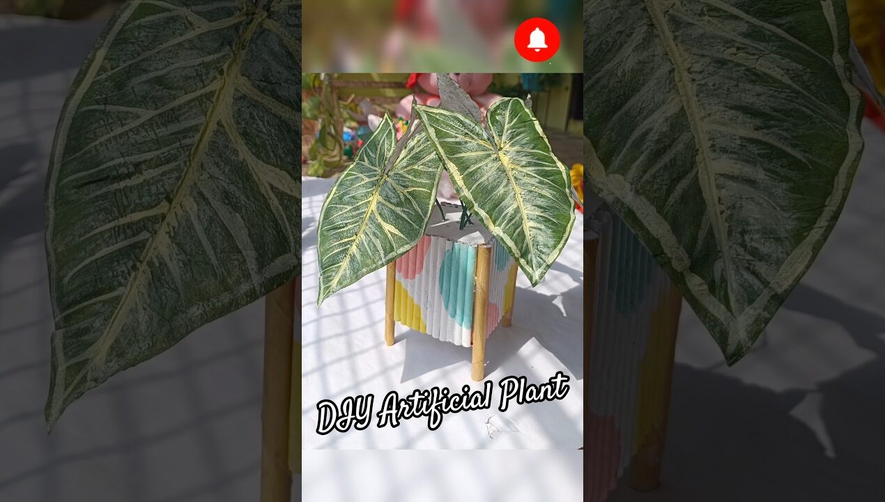 DIY Artificial plant | Easy decor Ideas #shortsviral #viralshorts #diyplanters #craftideas #handmade