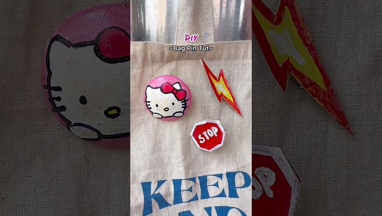 Diy Bag Pin 💕✨ #diy #craft #short #ytshorts