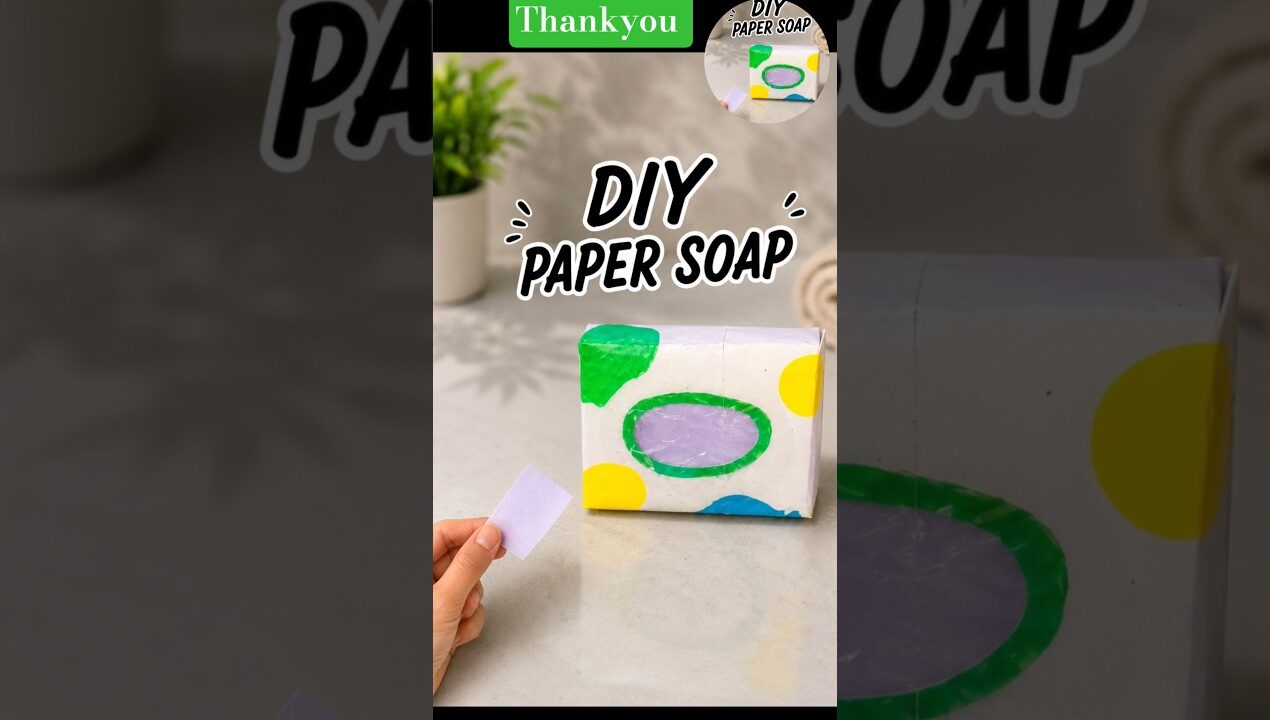 diy paper soap 🫧🧼 handmade paper soap #shorts #diycraft #youtubeshorts #papersoap@princesskundu