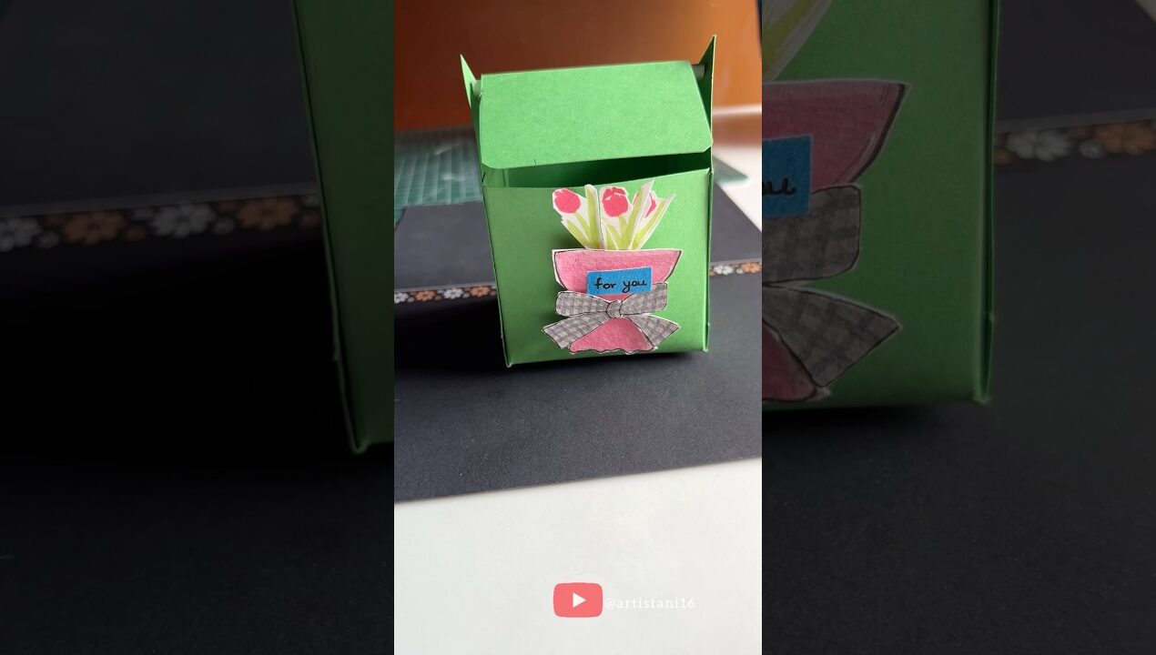DIY Origami trash bin | paper craft ideas #shorts #diy #craftideas #youtubeshorts #creative